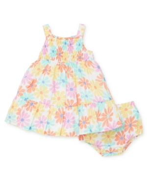 Little Me Baby Girls Daisy Sundress and Bloomer Set 2 Piece