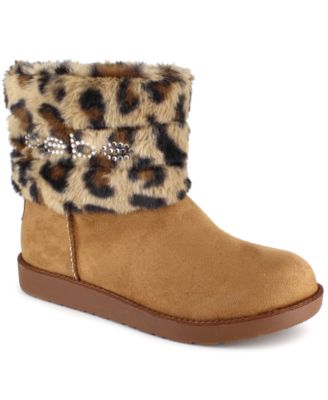 macy's leopard print booties