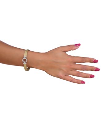 Diamond Mesh Bracelet in Vermeil and Sterling Silver (1/4 ct. t.w.)