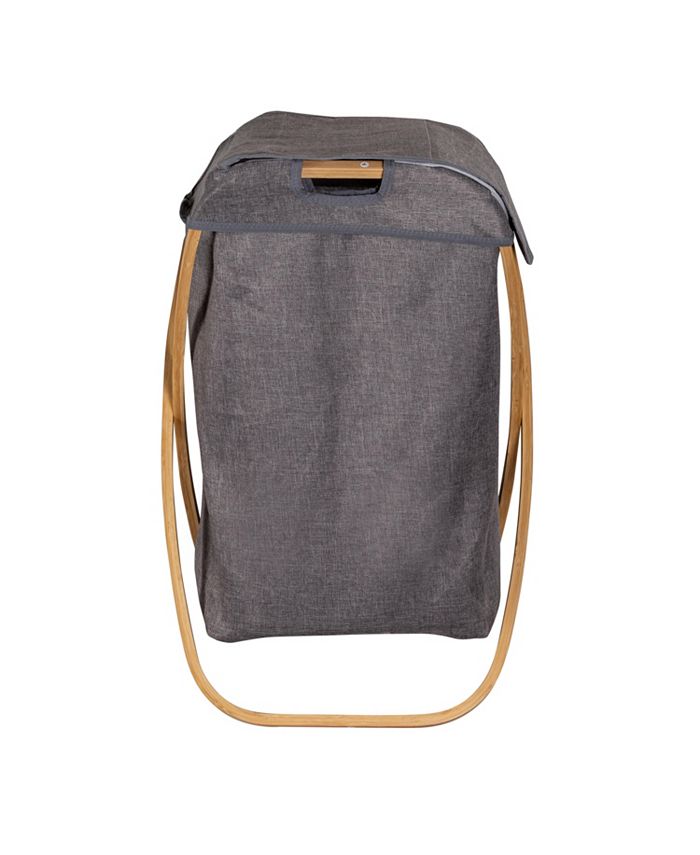 Honey Can Do Bamboo & Canvas Hamper Macy's