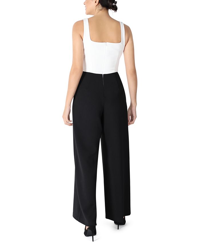 julia jordan Scuba Crepe Jumpsuit Macy's