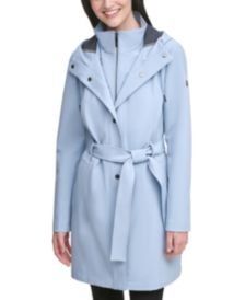 Belted Hooded Raincoat