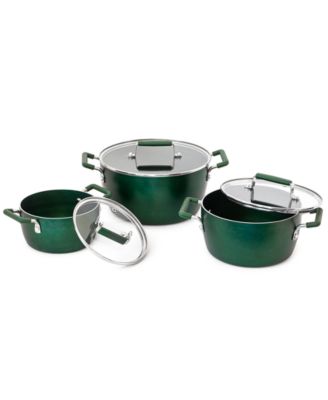 6-Piece Nonstick Nesting Stock Pots Set