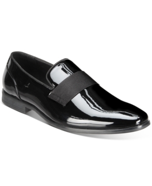 Alfani Men's Haydan Patent Slip-on Loafers, Created For Macy's Men's Shoes In Black