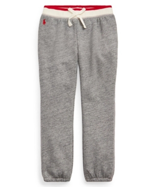 image of Little Girls Cotton-Blend-Terry Jogger Pant