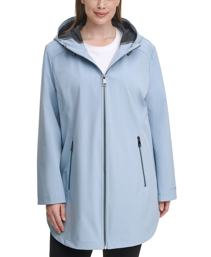 Calvin Klein Size Hooded Raincoat Macy's