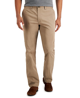 Tasso Elba Men's Regular-Fit Solid Pants, Created for Macy's & Reviews ...