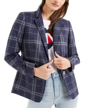 Tommy Hilfiger Plaid Blazer