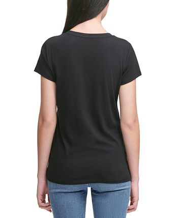 Calvin Klein Jeans V-Neck Logo T-Shirt - Macy's