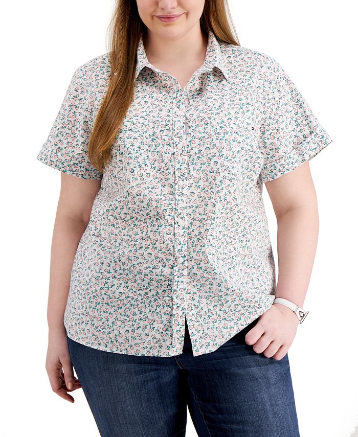 tommy hilfiger women's plus size shirts