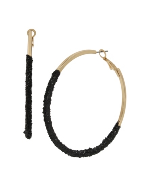 image of Jessica Simpson Glitter Dip Hoop Earrings