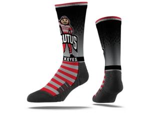 Strideline Men's Ohio State Buckeyes Comfy Calf Sub Crew Socks