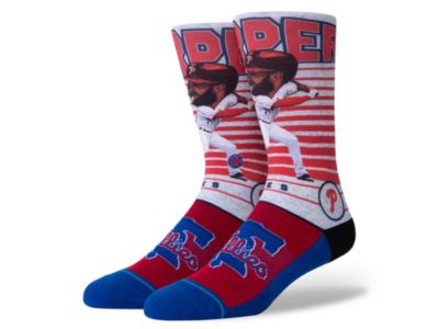 Stance - Men's Philadelphia Phillies Bryce Harper Big Head Crew Socks