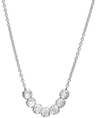 Unwritten - Sterling Silver Mini Bead and Chain Necklace