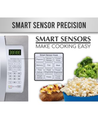 Professional 1.3 Cu. Ft. 1100-Watt Microwave Oven with Smart Sensor Cooking