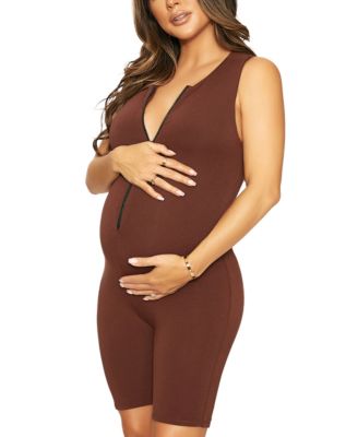Naked Wardrobe - Zipped Down Mama Maternity Romper