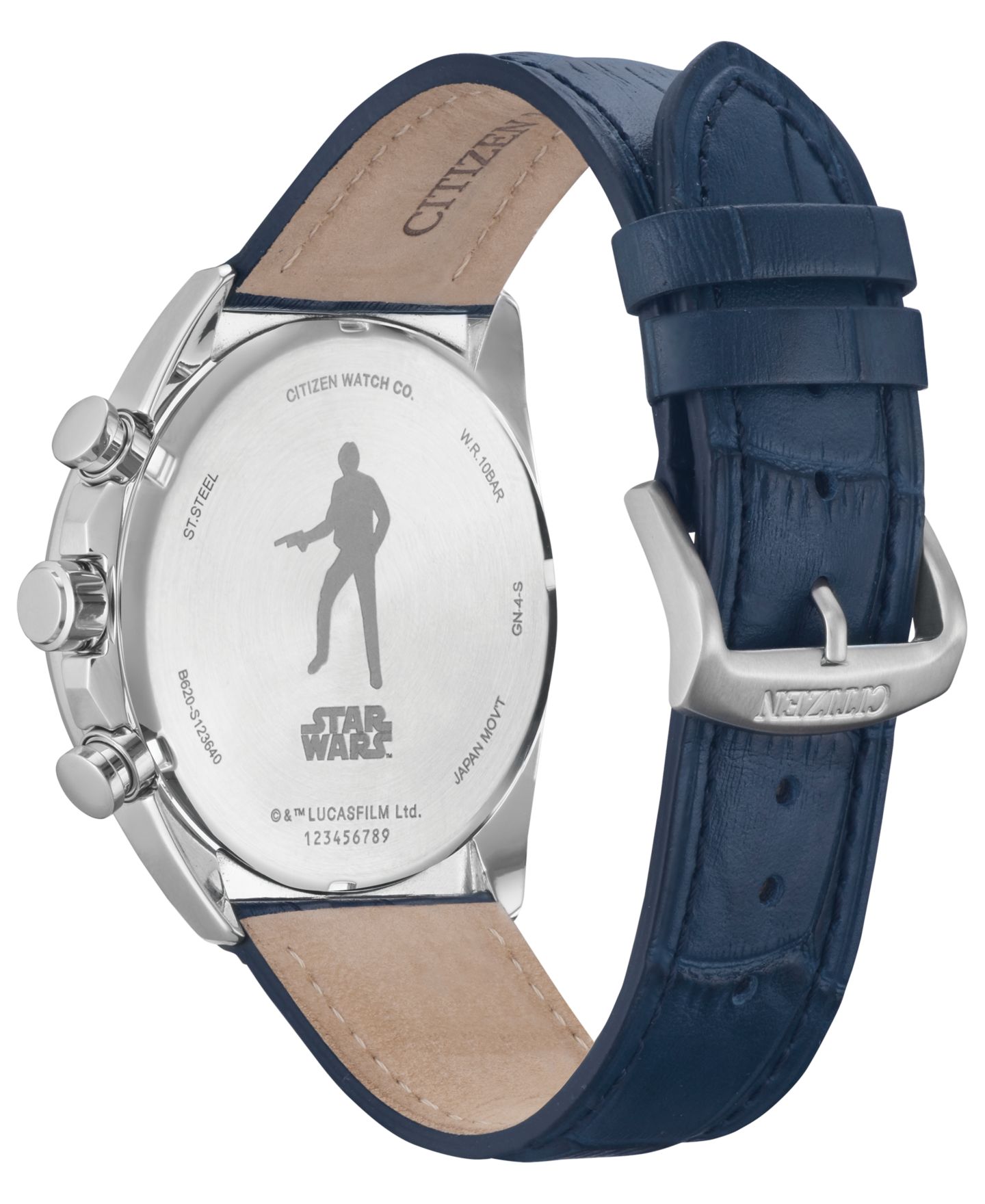 Мужские часы Citizen Millennium Falcon Blue Leather Strap Watch 44mm — фото 3