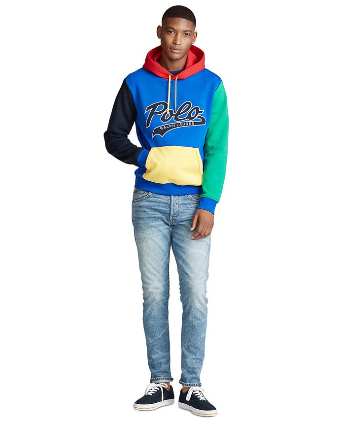 Polo Ralph Lauren Men's Color-Blocked Logo Hoodie - Macy's