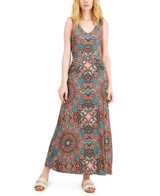 INC International Concepts Petite Printed Maxi Dress, Created for Macy ...