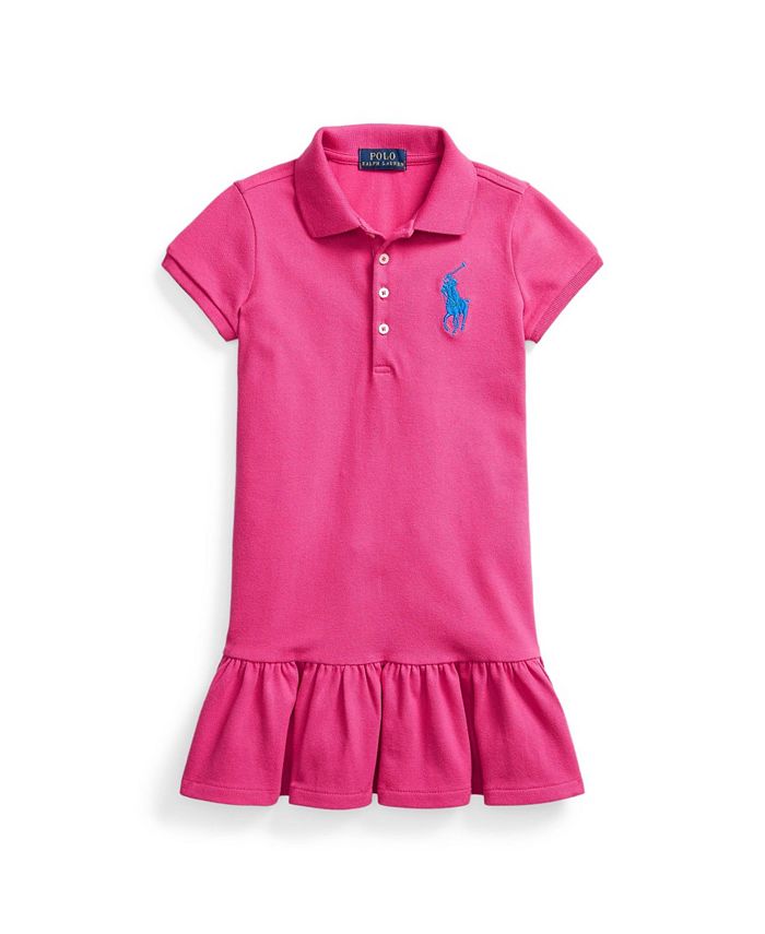 Polo Ralph Lauren Toddler Girls Short Sleeve Big Pony Dress - Macy's