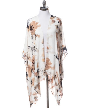 Inc Watercolor Blossom Pashmina Topper Created for Macy's