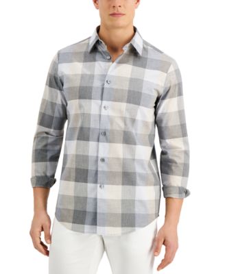 Tasso Elba - Men's Sienna Plaid Cotton Shirt