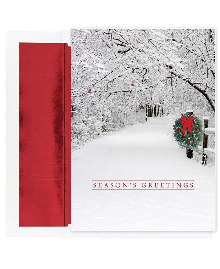 Masterpiece Studios Masterpiece Cards Snow Scene Holiday Boxed Cards ...