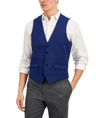 collarless quilted vest