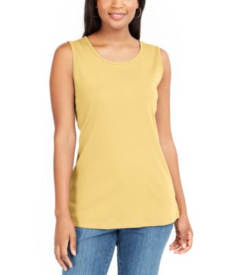 macys yellow tops