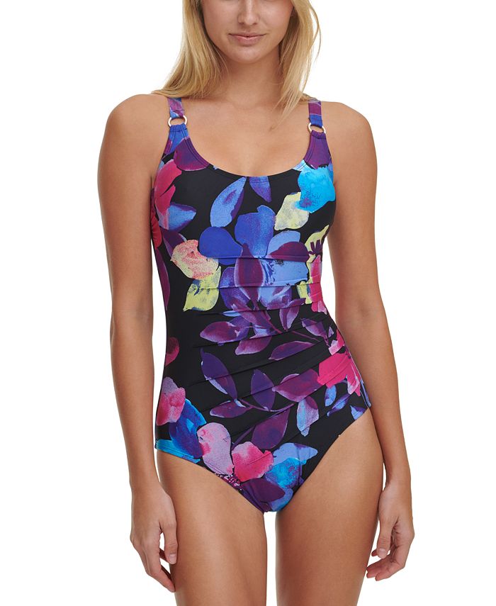 Calvin Klein Starburst One-Piece Swimsuit, Created for Macy's