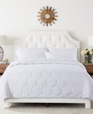 St. James Home Honeycomb Down Alternative Blanket, Full/queen In White