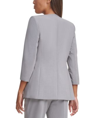 Calvin Klein 3/4-Sleeve Open-Front Jacket