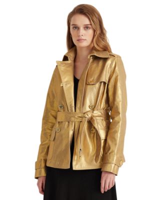 Lauren Ralph Lauren - Metallic Twill Trench Coat