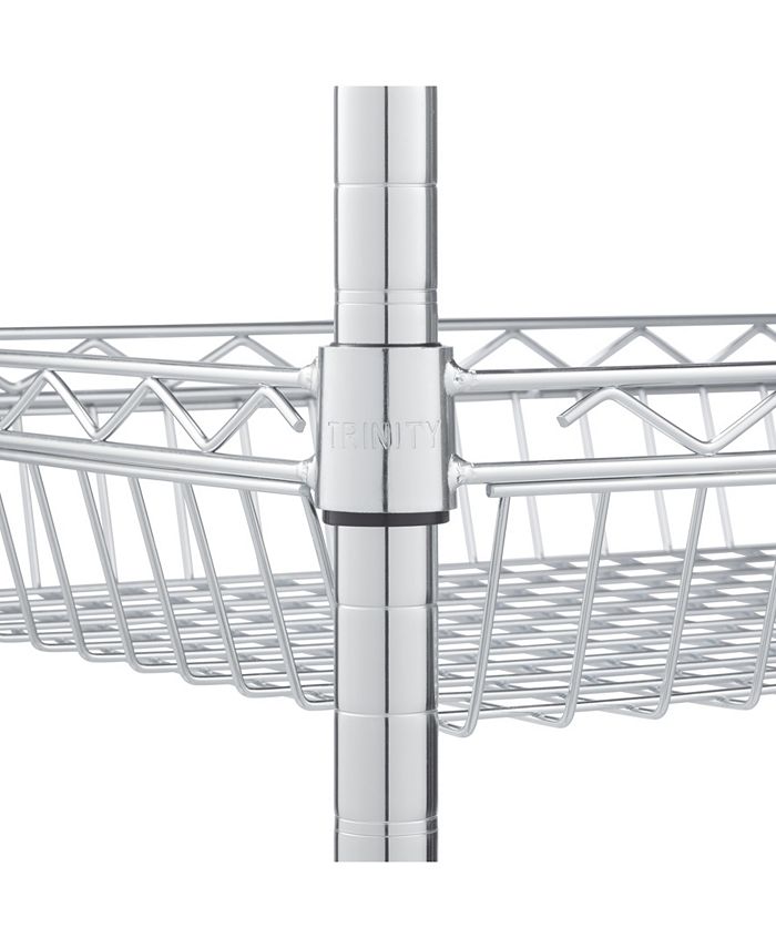 TRINITY Ecostorage 24" Stainless Steel Kitchen Cart Macy's