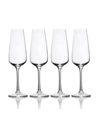 Mikasa Party Stemless Toasting Flutes Set of 4, 9.5 oz - Macy's