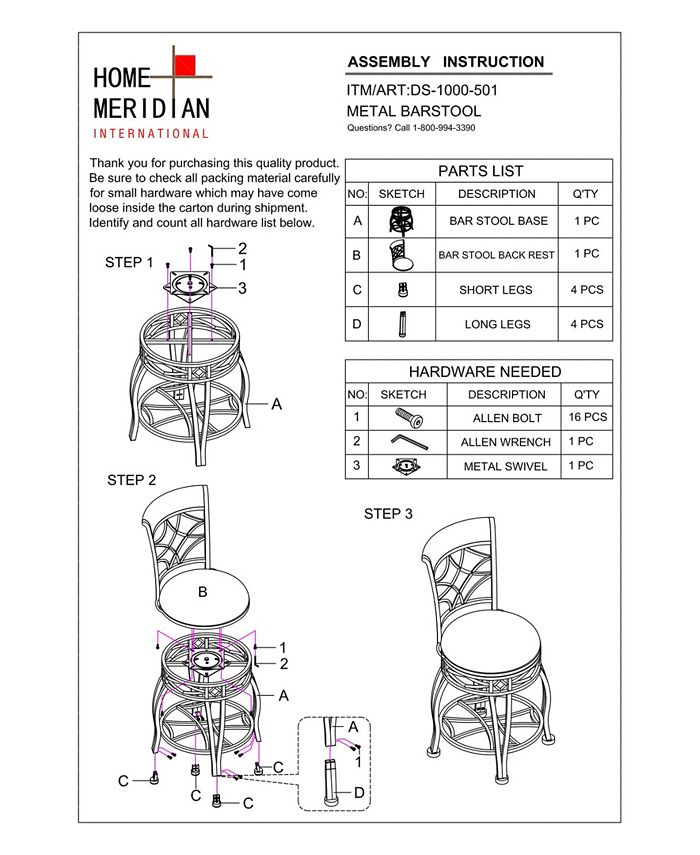 Furniture Swivel Metal Cross Back 2In1 Bar Stool Macy's