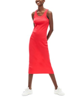 cotton ribbed dress