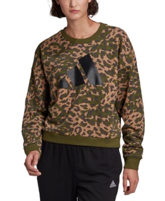womens adidas animal print sweatshirt