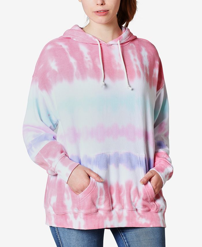 Ultra Flirt Juniors Tie Dye Graphic Hoodie Macy s