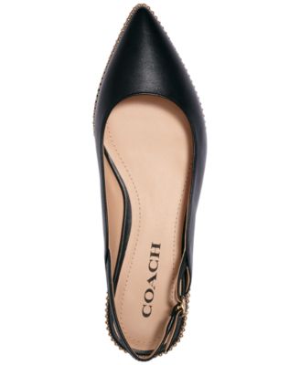 macy's coach flat shoes