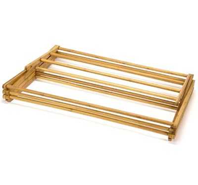 Bamboo Wooden Clothes Drying Rack - Oversize Hang Rack for Clothes - Laundry Rack for Clothing Drying Natural