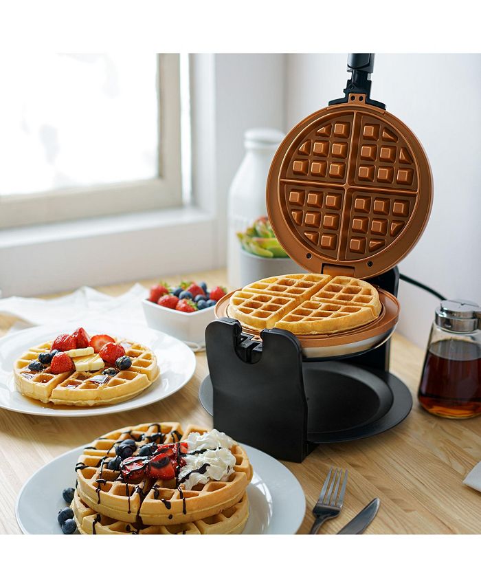 Bella Rotating Copper Ceramic Waffle Maker Macy's