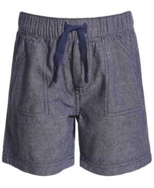 First Impressions Baby Boys Dark Chambray Cotton Shorts Created for Macy's