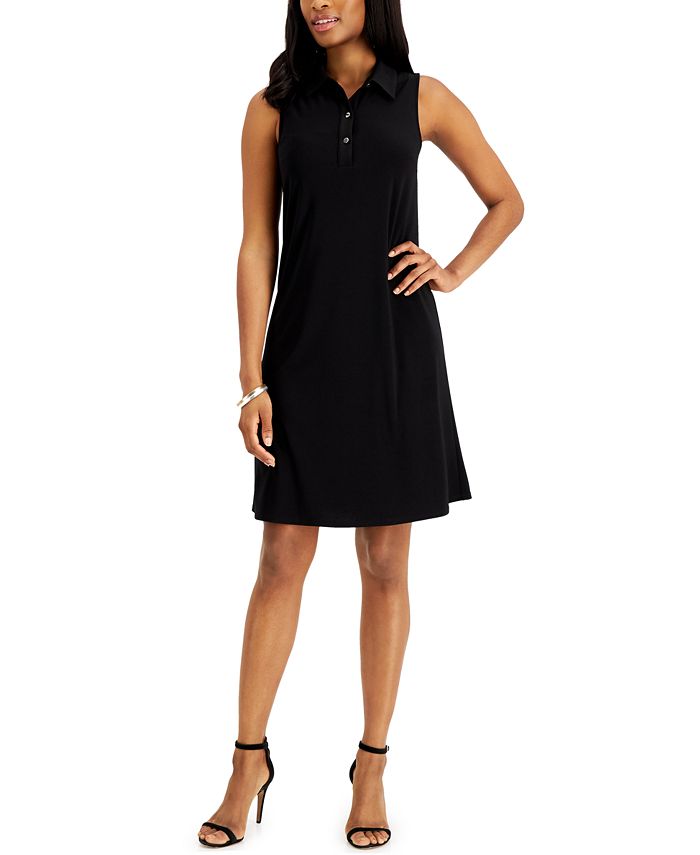 Anne Klein Sleeveless Trapeze Dress Macy s