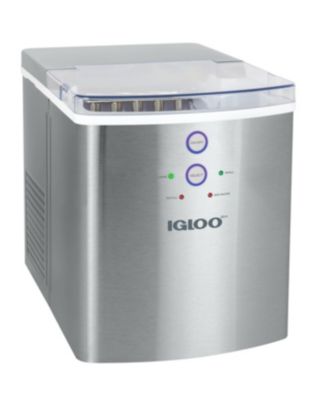 Igloo - ICEB33SS 33-Pound Ice Maker, Stainless Steel