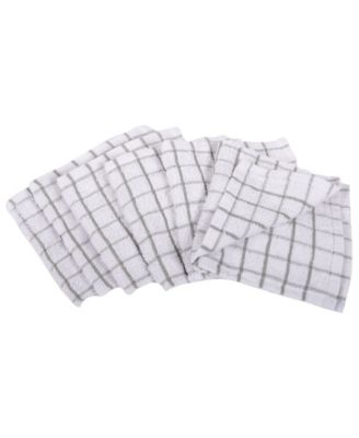 Checkered Terry Dishcloth, Set of 6