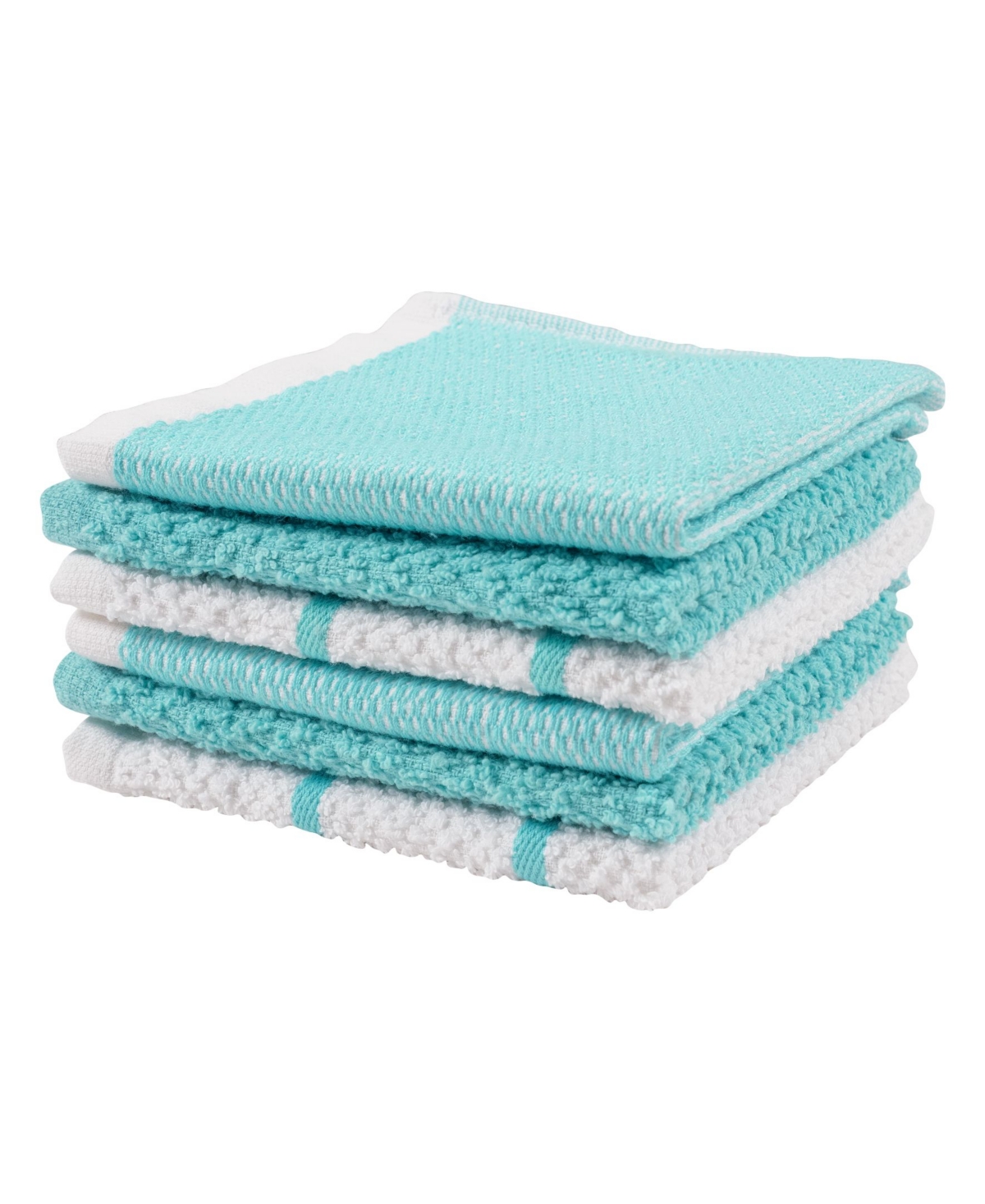 Ayesha Curry Terry Dishcloth, Set of 6 - Open Green