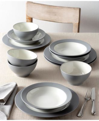 Colorwave  Rim 12-Piece Dinnerware Set