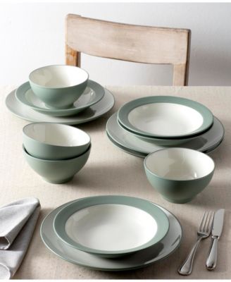 Colorwave Coupe 12-Piece Dinnerware Set, Service for 4