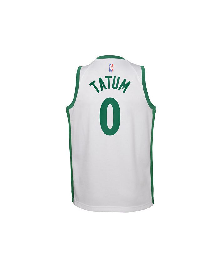 Jayson Tatum in Celtics city edition uniform